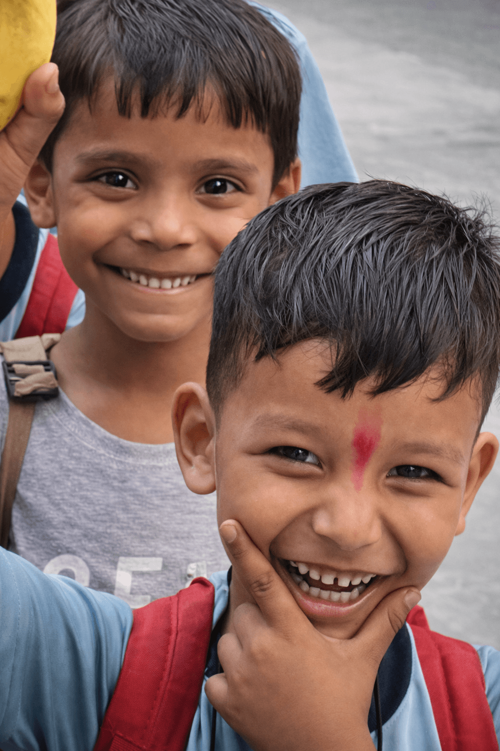 Two joyful students